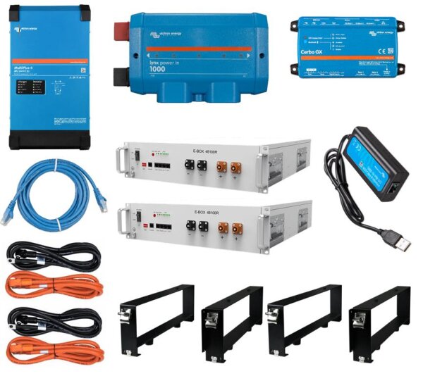 Multiplus II 48/5000 Set mit 10kWh PYTES E-Box (Einphasig)